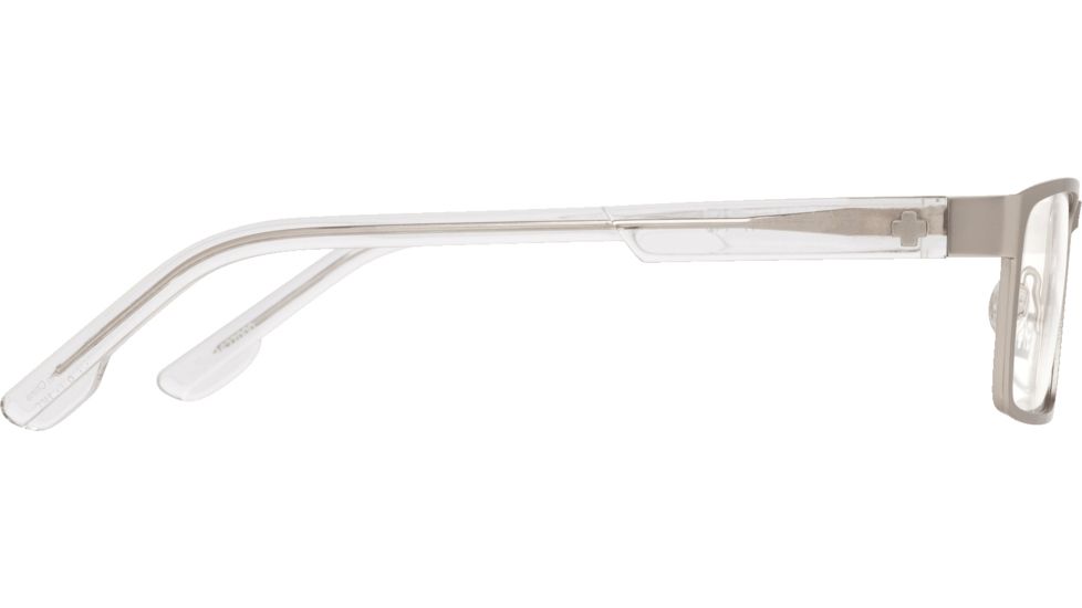 Spy Optic Nelson Progressive Prescription Eyeglasses, Matte Silver/Crystal Frame, 573444627000PR