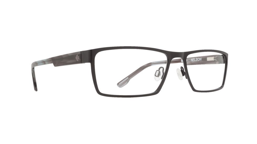 Spy Optic Nelson Progressive Prescription Eyeglasses, Matte Black/Gray Smoke Frame, 573444626000PR
