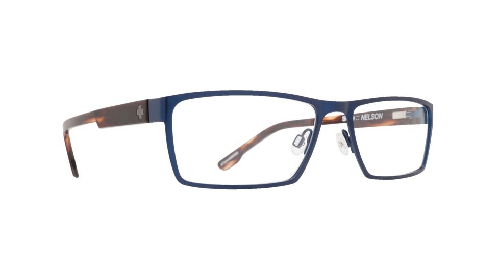 Spy Optic Nelson Progressive Prescription Eyeglasses, Matte Navy/Dark Tort Frame, 573444968000PR