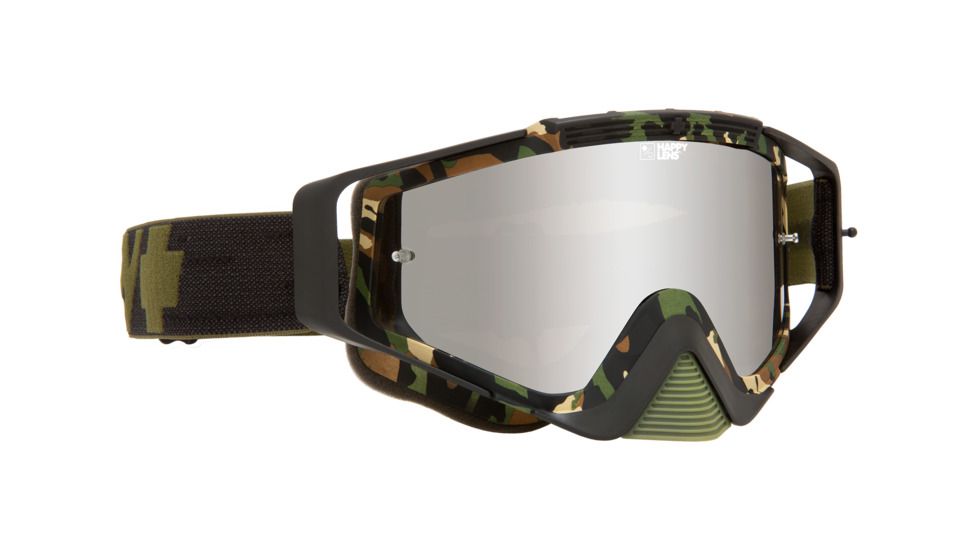 Spy Optic Omen Goggles w/Shield Lens Shape, Matte Fatigue  Frame, Happy Bronzew/  Silver Spect 0323129696483