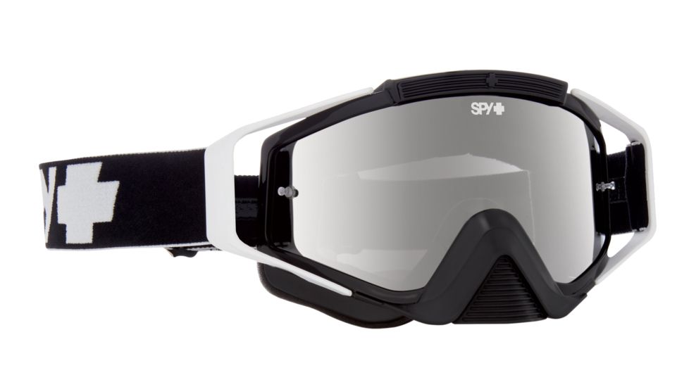 Spy Optic Omen Goggles w/Shield Lens Shape, Black  Frame, Smoke w/ Silver Spectra/Clear AFP Le 0323129853855
