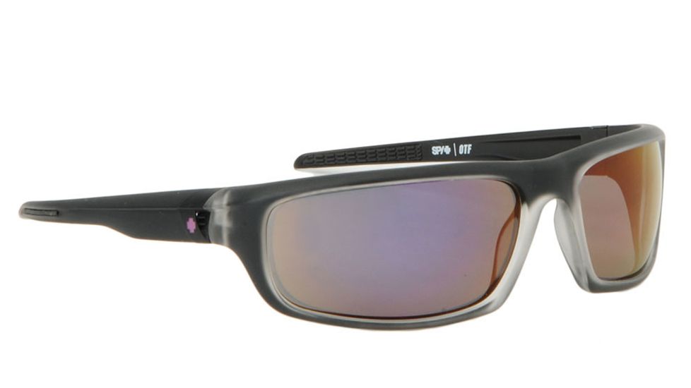 Spy Optic OTF Sunglasses w/ Black Ice Frame &amp; Grey Purple Spectra Lens