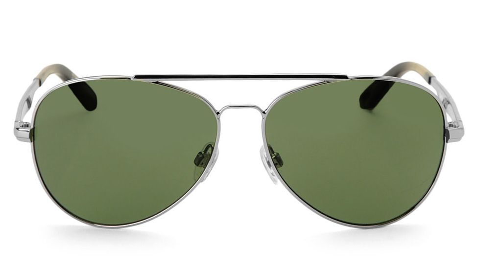 Spy Optic Parker Sunglasses w/ Silver Frame &amp; Grey Green Polarized Lens