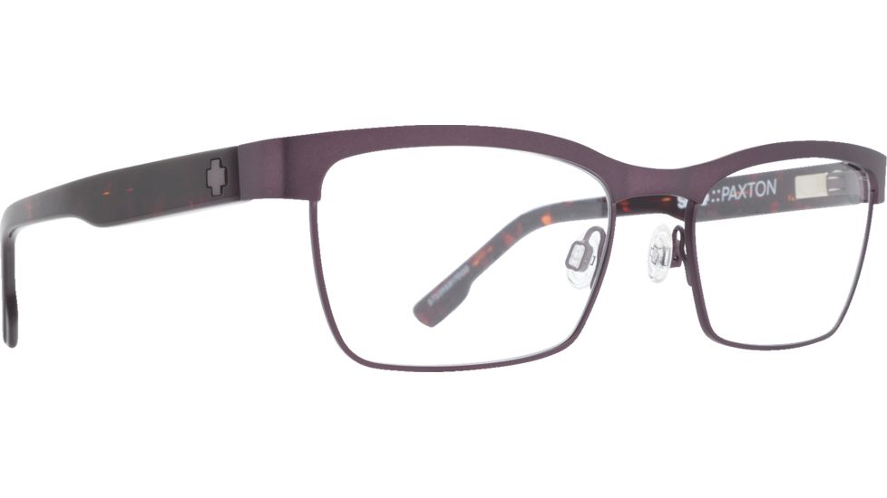 Spy Optic Paxton Progressive Prescription Eyeglasses, Matte Amethyst/Dark Tort Frame, 573356817000PR