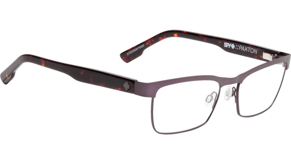 Spy Optic Paxton Progressive Prescription Eyeglasses, Matte Amethyst/Dark Tort Frame, 573356817000PR