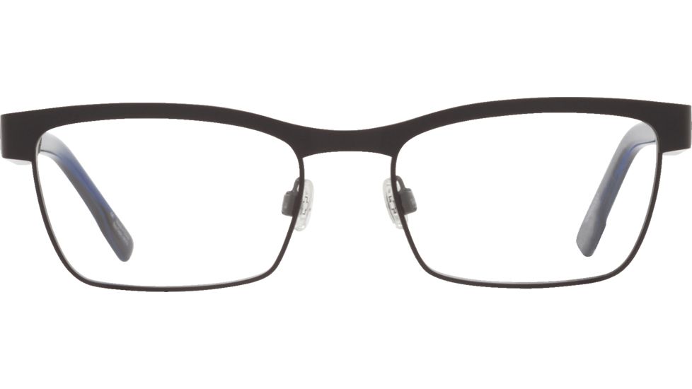 Spy Optic Paxton Progressive Prescription Eyeglasses, Matte Black/Black Blue Horn Frame, 573356456000PR
