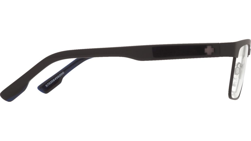 Spy Optic Paxton Progressive Prescription Eyeglasses, Matte Black/Black Blue Horn Frame, 573356456000PR