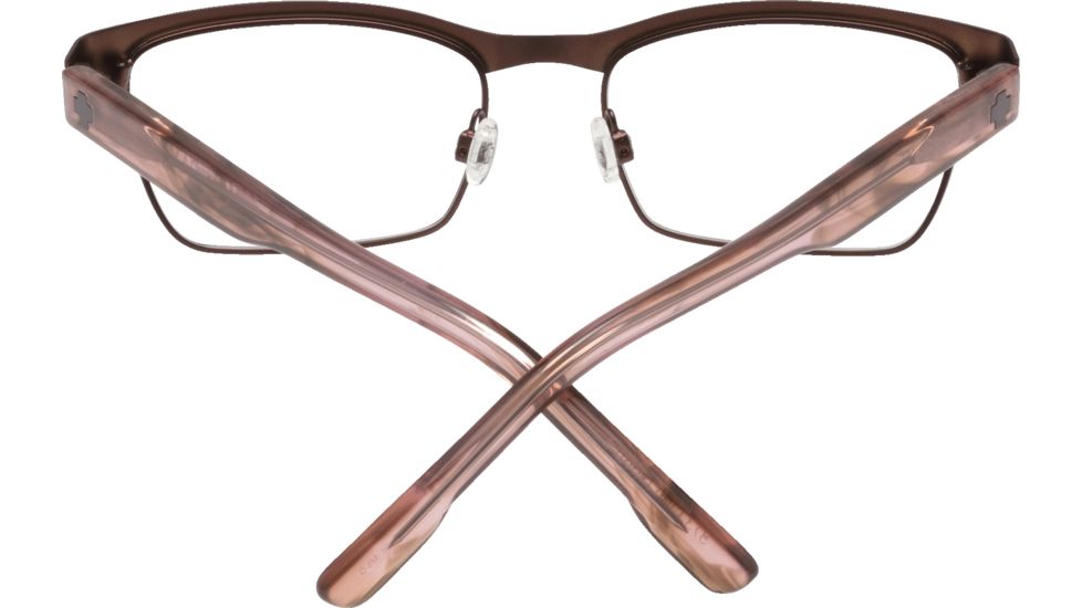 Spy Optic Paxton Progressive Prescription Eyeglasses, Matte Deep Brown/Pink Smoke Frame, 573356832000PR