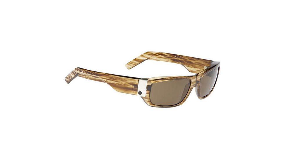 670924316074: Brown Stripe Tortoise Frame / Bronze Polarized Lenses
