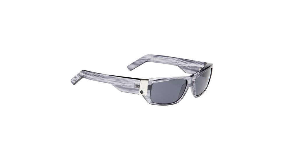 670924066129 Shiny Black Stripe Tortoise frame, Gray lens
