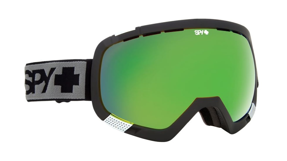 Spy Optic Platoon Ski Goggles - Black Frame, Bronze W/ Green Spectra &amp; Yellow Contact Lens, 312012374373