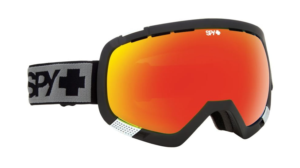 Spy Optic Platoon Ski Goggles - Black Frame, Bronze W/ Red Spectra &amp; Blue Contact Lens, 312012374278