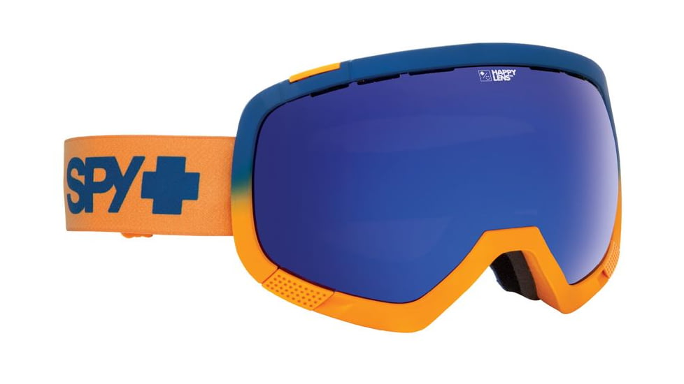 Spy Optic Platoon Ski Goggles - Blue FadeFrame, Happy Bronze W/ Dark Blue Spectra &amp; Happy Persimmon W/ Silver Mirror Lens, 312012105390