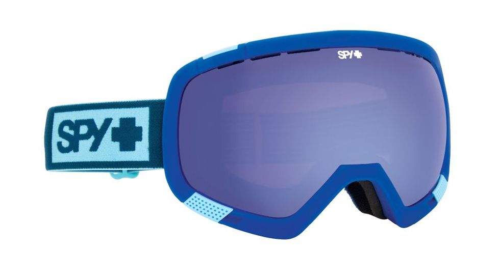 Spy Optic Platoon Ski Goggles - Elemental Blue Frame, Blue Contact &amp; Bronze W/ Silver Mirror Lens, 312012192848