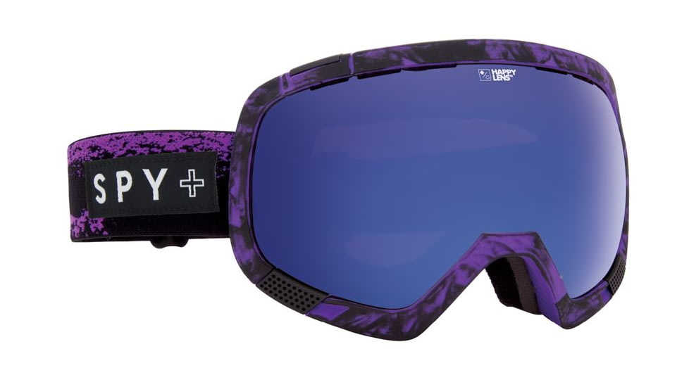 Spy Optic Platoon Ski Goggles - Masked PurpleFrame, Happy Rose W/ Dark Blue Spectra &amp; Happy Bronze W/ Silver Mirror Lens, 312012174279