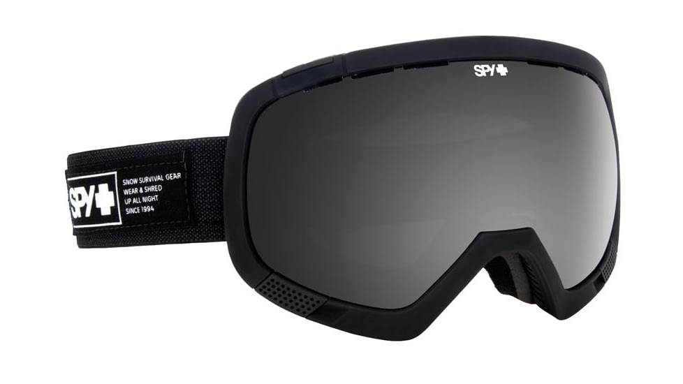 Spy Optic Platoon Ski Goggles - Nocturnal Frame, Gray W/ Black Mirror &amp; Persimmon Contact Lens, 312012600849