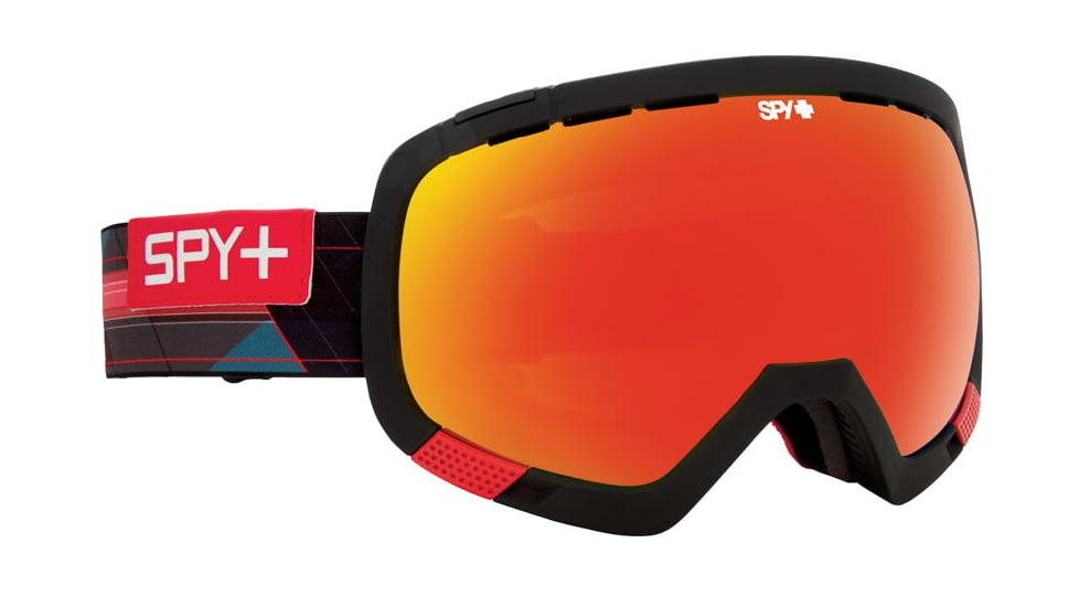 Spy Optic Platoon Ski Goggles - Prismatic RedFrame, Bronze W/ Red Spectra &amp; Pink Contact Lens, 312012648383