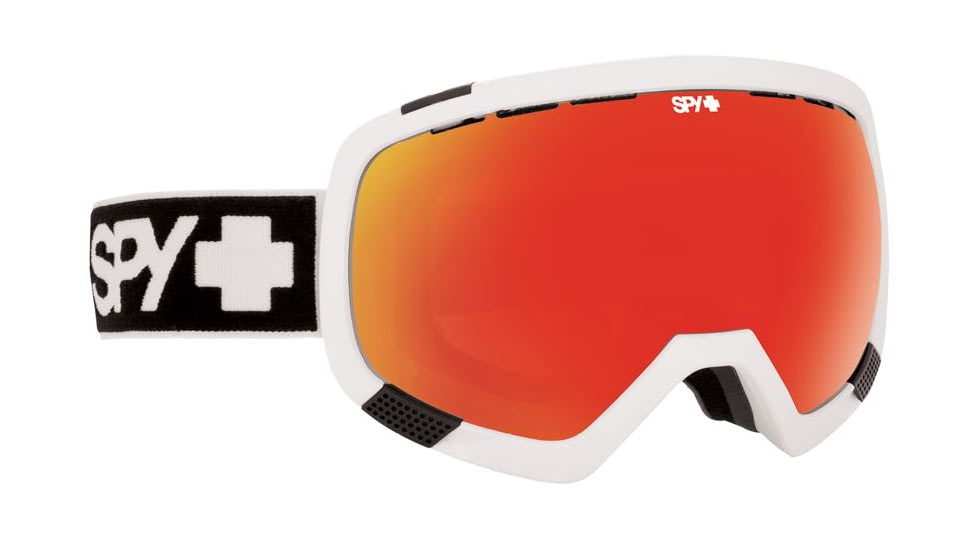 Spy Optic Platoon Ski Goggles - WhiteFrame, Bronze W/ Red Spectra &amp; Blue Contact Lens, 312012396278
