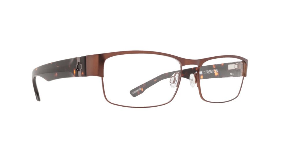 Spy Optic Trenton Single Vision Prescription Eyeglasses, Chestnut/Dark Tortoise Frame-SRX00055SV
