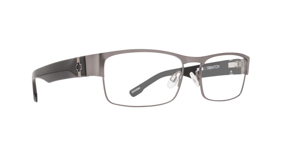 Spy Optic Trenton Single Vision Prescription Eyeglasses, Gunmetal/Black Frame-SRX00054SV