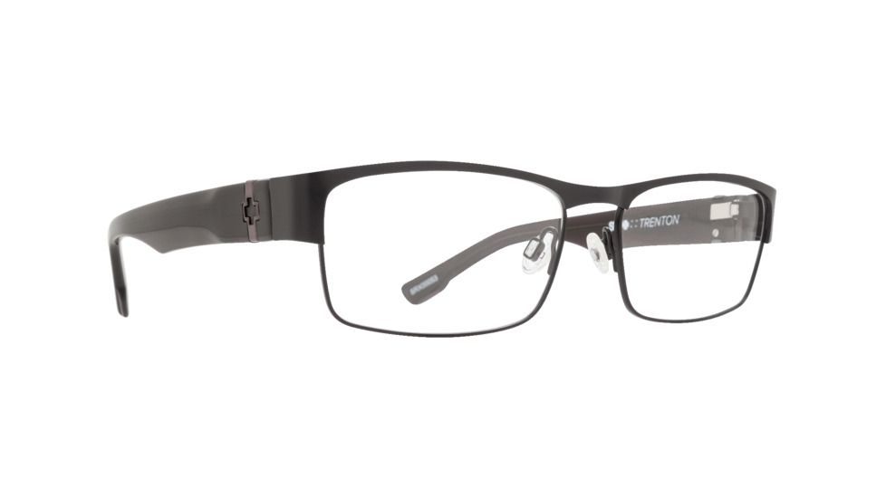 Spy Optic Trenton Single Vision Prescription Eyeglasses, Matte Black/Smoke Frame-SRX00053SV