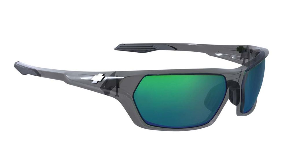 Spy Optic Quanta Bifocal Prescription Sunglasses, Clear Smoke Frame, Bronze w/Green Spectra Lens-673007204148BI