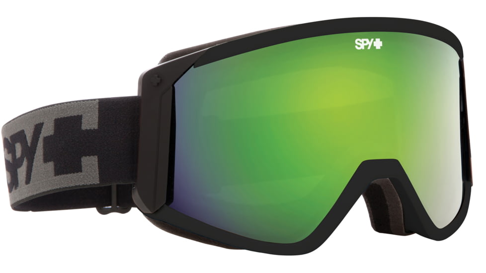 Spy Optic Raider Snow Goggles - Black Frame and Bronze W/Green Spectra +Persimmon Lens 313074038956