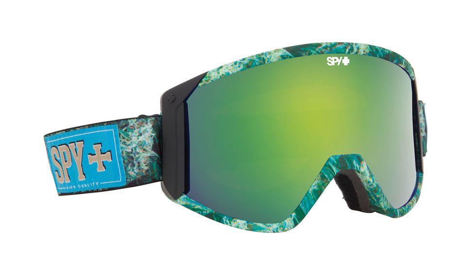 Spy Optic Raider Snow Goggles - Field Of Dreams Frame - Bronze w/Green Spectra + Yellow Lens 313074581292