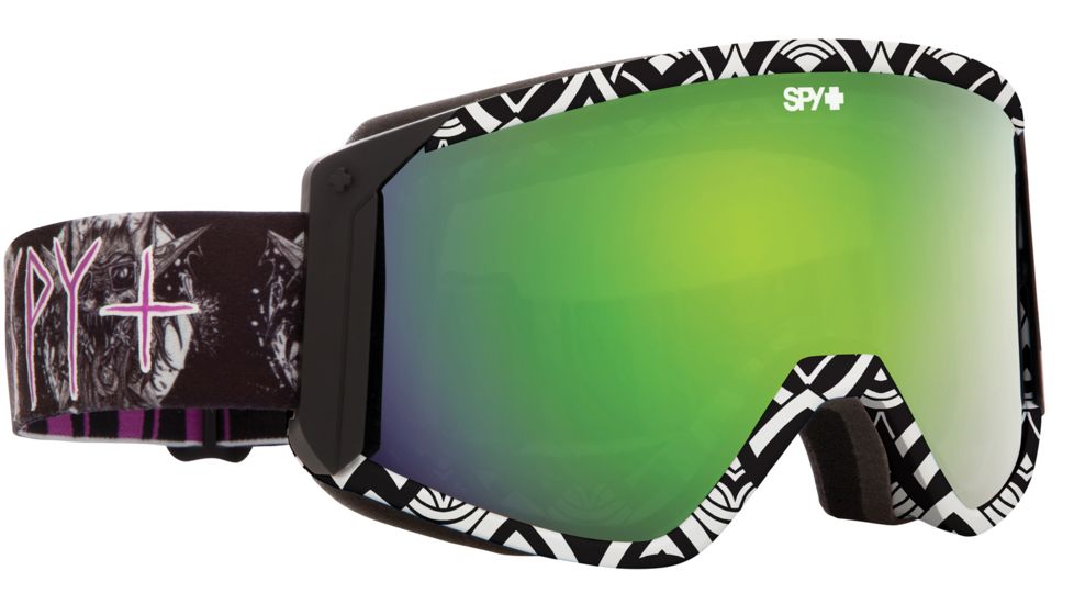 Spy Optic Raider Snow Goggles - Spy + Skinner/Flight Frame and Bronze W/ Green Spectra Lens 313074970967