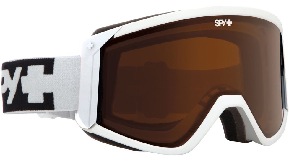 Spy Optic Raider Snow Goggles - White Frame and Bronze +Persimmon Lens 313074632070