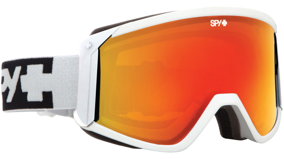 Spy Optic Raider Snow Goggles - White Frame and Bronze W/ Red Spectra +Persimmon Lens 313074396966