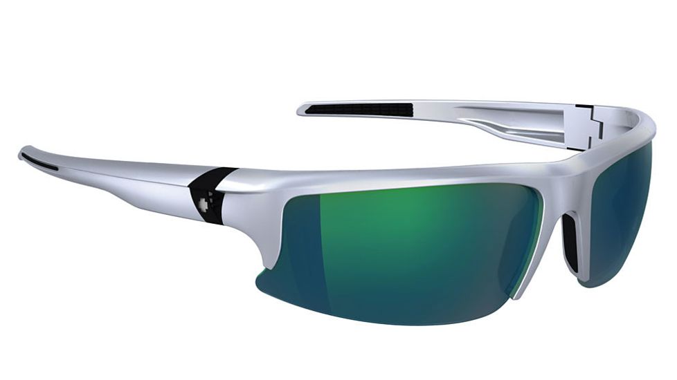 Spy Optic Rivet Sunglasses w/ Silver Frame &amp; Bronze Green Spectra Lens