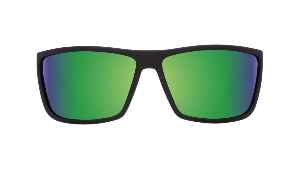 Spy Optic Rocky Single Vision Prescription Sunglasses, Soft Matte Black Frame, 673248973861SV