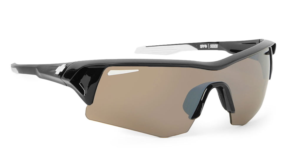 Spy Optic Screw Sunglasses w/ Black Frame &amp; Bronze Silver Mirror Lens