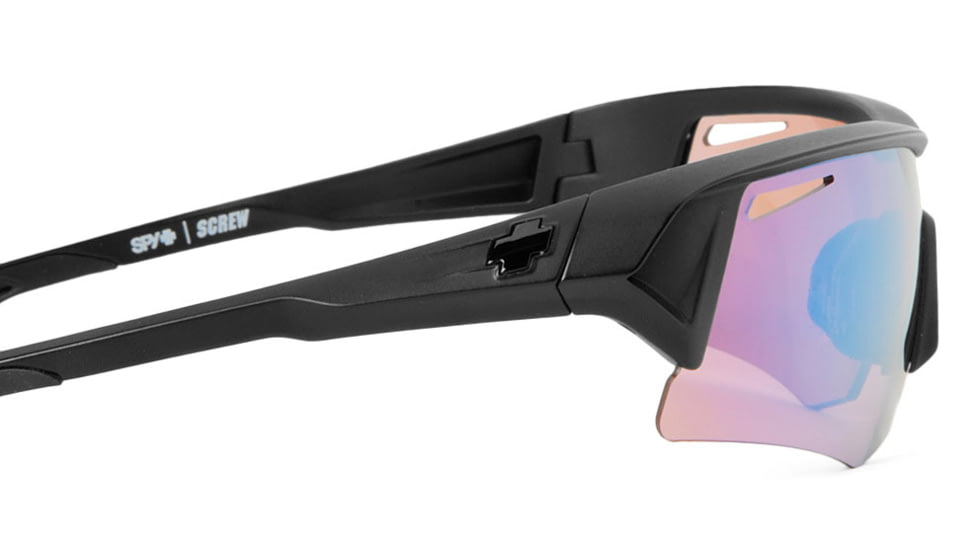 Spy Optic Screw Sunglasses Commando Kit w/ Matte Black Frame &amp; Rose Contact Lens