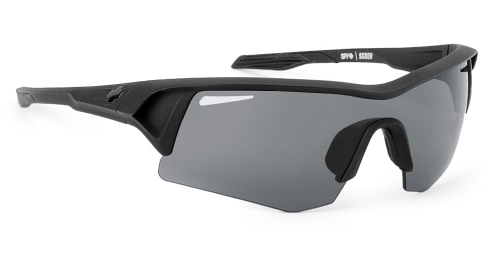 Spy Optic Screw Sunglasses, Black Frame, Grey Lens, Polarized 673019038135