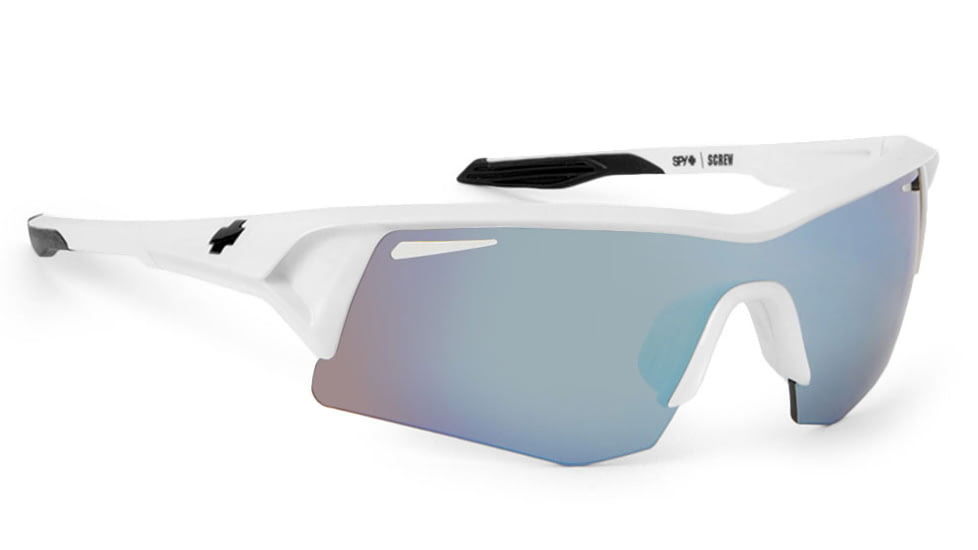 Spy Optic Screw Sunglasses w/ White Frame &amp; Bronze Blue Spectra Lens