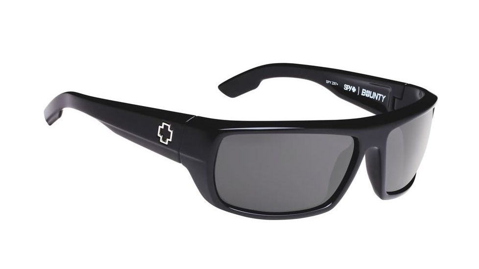 Spy Optic Bounty Sunglasses, Ansi Black Frame, Gray Polar Lens, Polarized 673017242135