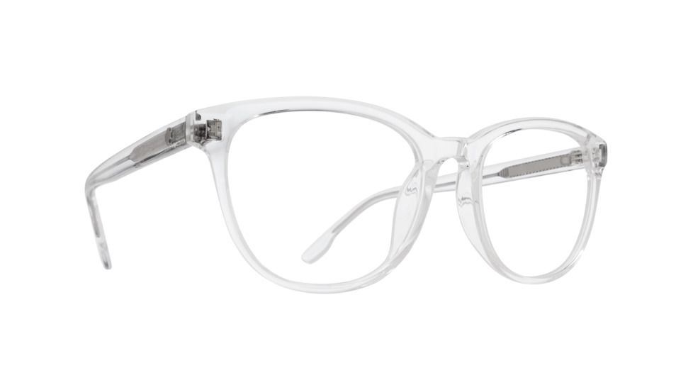 Spy Optic Shea Single Vision Prescription Eyeglasses, Crystal Clear Frame, 573510054000SV