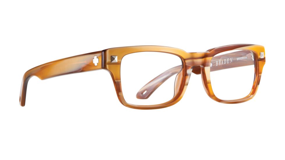 Spy Optic Single Vision Prescription Eyeglasses - Braden 49 - Brown Horn Frame SRX00044RX