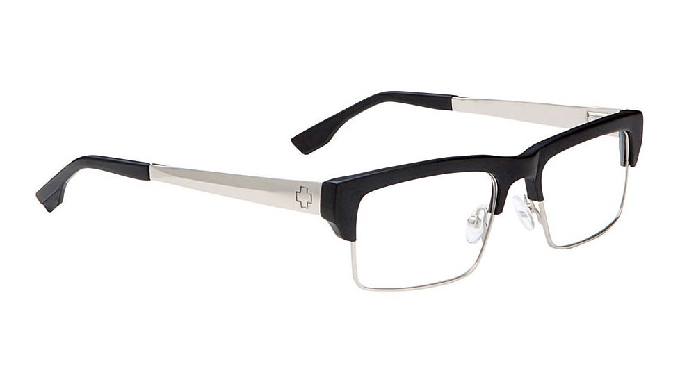 Spy Optic Single Vision Prescription Eyeglasses - Flint 51 - Matte Blk/Matte Silver Frame SRX00095RX
