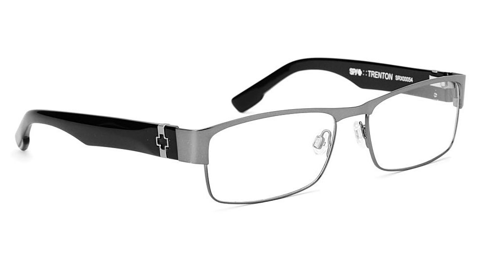 Spy Optic Single Vision Prescription Eyeglasses - Trenton 55 - Gunmetal/Black Frame SRX00054RX