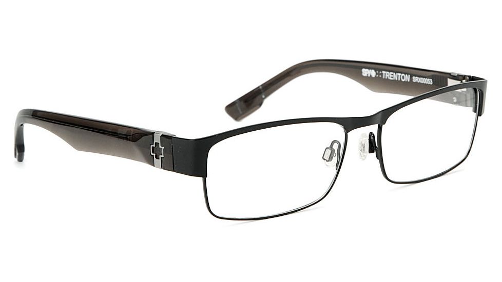 Spy Optic Single Vision Prescription Eyeglasses - Trenton 55 - Matte Black/Smoke Frame SRX00053RX