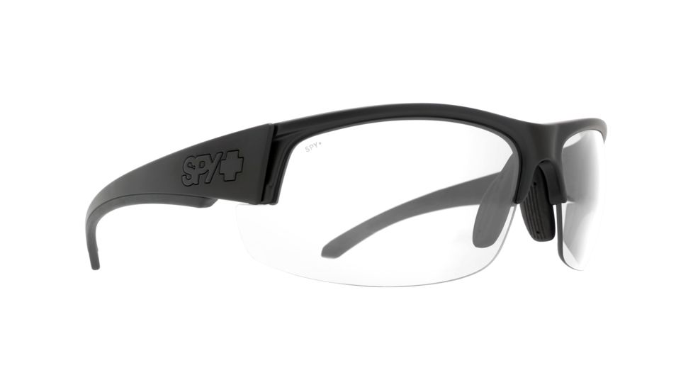 Spy Optic Sprinter Sunglasses, Matte Black Ansi Rx Frame, Clear Lens, 673502243094