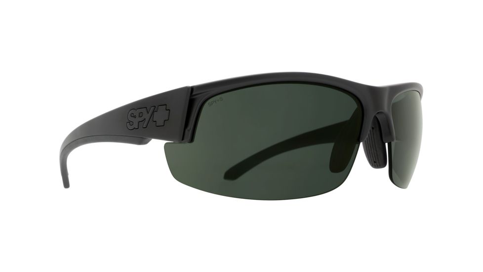 Spy Optic Sprinter Sunglasses, Matte Black Ansi Rx Frame, Happy Gray/Green Polar Lens, Polarized, 673502243864