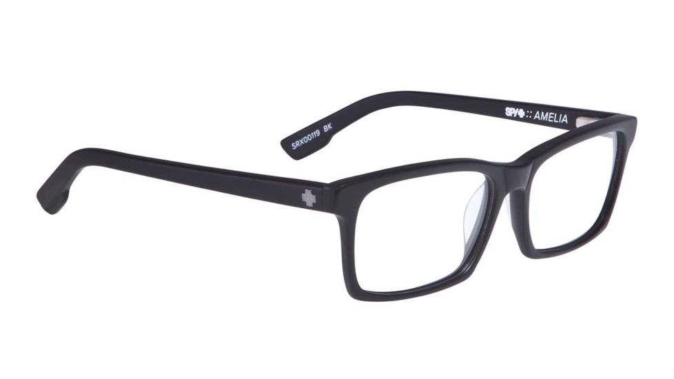 Spy Optic Amelia Single Vision Prescription Eyeglasses, Black Frame-SRX00119SV