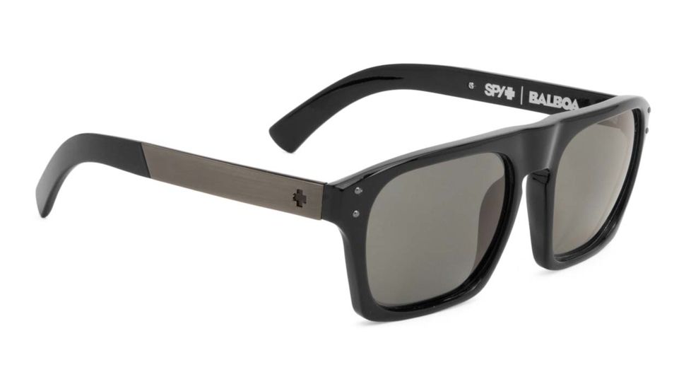 Spy Optic Balboa Progressive Prescription Sunglasses, Black Frame, Happy Grey Green Lens-673175038863PR