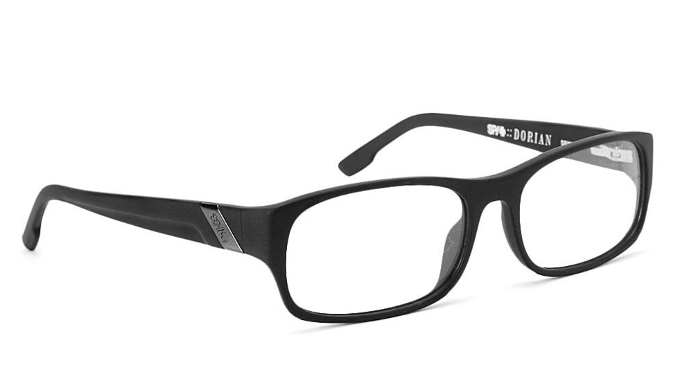 Spy Optic Dorian Single Vision Prescription Eyeglasses, Matte Black Frame-SRX00028SV
