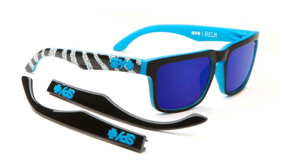 Spy Optic Helm Bifocal Prescription Sunglasses, Livery Black Frame, Happy Bronze w/Blue Spectra Lens-673015786317BI