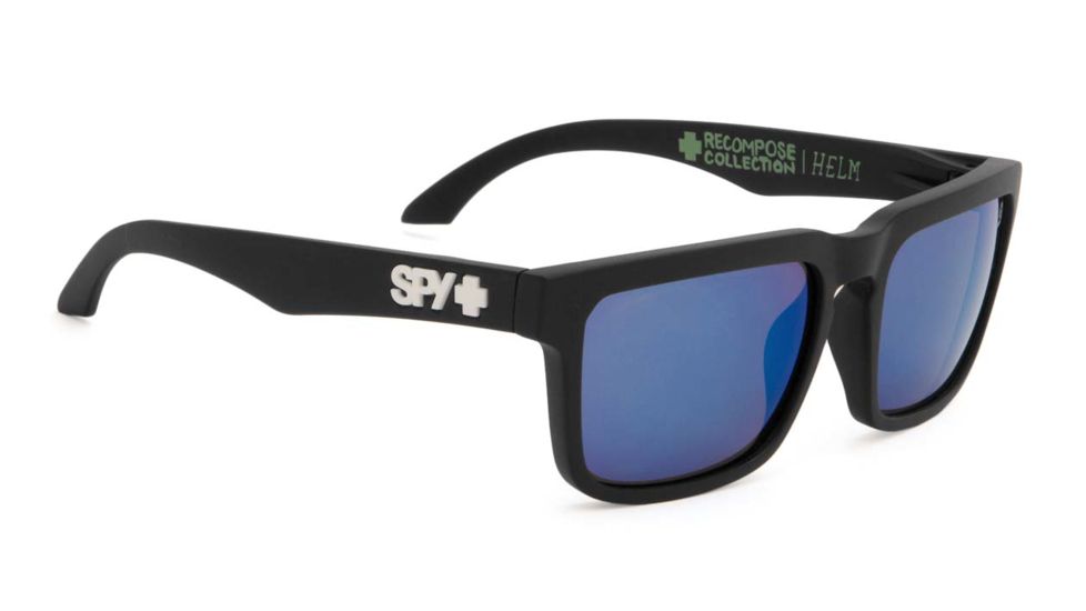 Spy Optic Helm Bifocal Prescription Sunglasses, Spy Surfrider Frame, Bronze w/Light Blue Spectra Lens-673015939831BI